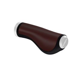 Ergonomic Leather Grips (130+130mm) - Antic Brown