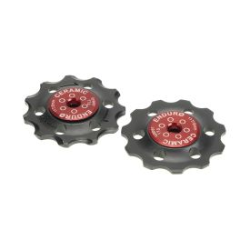 Jockey wheel set Zero Ceramic - Shimano - 11 Speed - Red