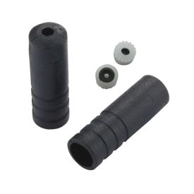 End Caps Sealed - 4mm Shift - plastic (100pcs) - Black
