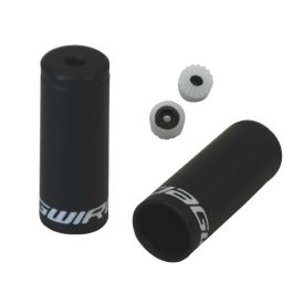 End Caps Sealed - 4,5mm Shift (Braided) - alloy (50pcs) - Black