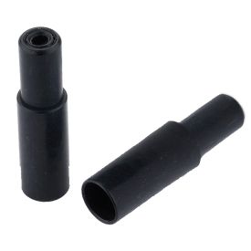End Caps - POP 5mm Brake (KEB) - alloy (20pcs) - Black