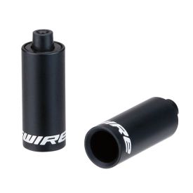 End caps Hooded - 4,5mm Shift (Braided) - alloy (30pcs) - Black