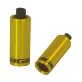 End caps Hooded - 5mm Brake - alloy (30pcs) - Gold