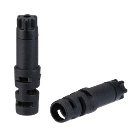 End caps Anti-Kink - 4,5mm Shift (Braided) - plastic (30pcs) - Black