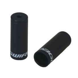 End Caps Open - 3mm Dropper - alloy (50pcs) - Black