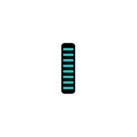 ProGuard Cable Tie - Front - Sticker - Mini - Turquoise