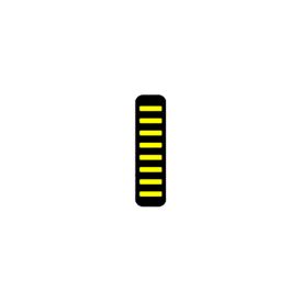 ProGuard Cable Tie - Front - Sticker - Mini - Yellow