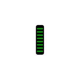 ProGuard Bolt On V1 - Front - Sticker - Mini - Green