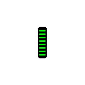 ProGuard Bolt On V1 - Front - Sticker - Mini - Neon Green