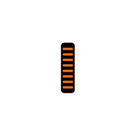 ProGuard Bolt On V1 - Front - Sticker - Mini - Orange