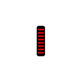ProGuard Bolt On V1 - Front - Sticker - Mini - Red